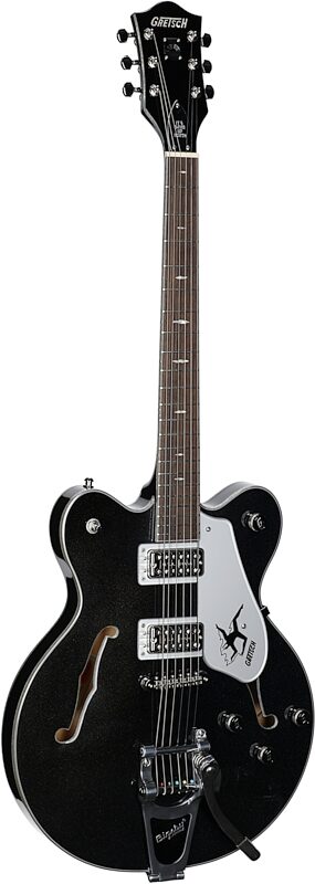 Gretsch Limited Edition J Gourley Electromatic Broadcaster Electric Guitar, Iridescent Black, Body Left Front