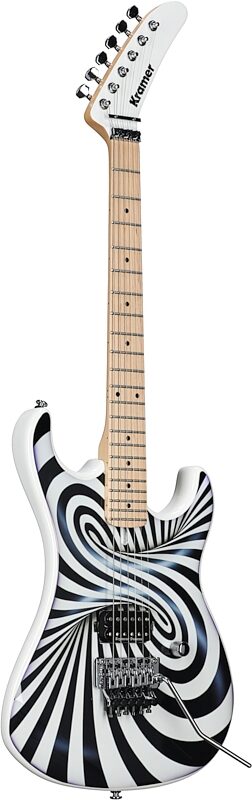 Kramer The 84 Electric Guitar (with Gig Bag), The Illusionist, Custom Graphics, Body Left Front