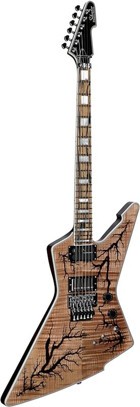 Schecter E-1 FR-S Electro-Resin Electric Guitar, Gloss Natural, Body Left Front