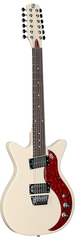 Danelectro 59X12 Electric Guitar, 12-String, Cream, Body Left Front