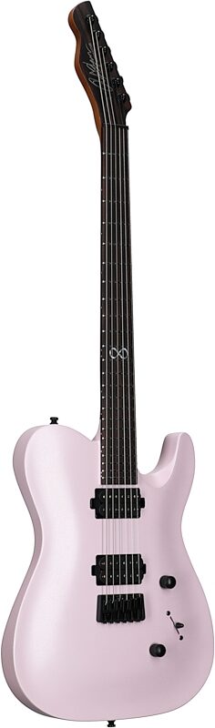 Chapman ML3 Pro Modern Electric Guitar, Coral Pink Satin Metallic, Body Left Front