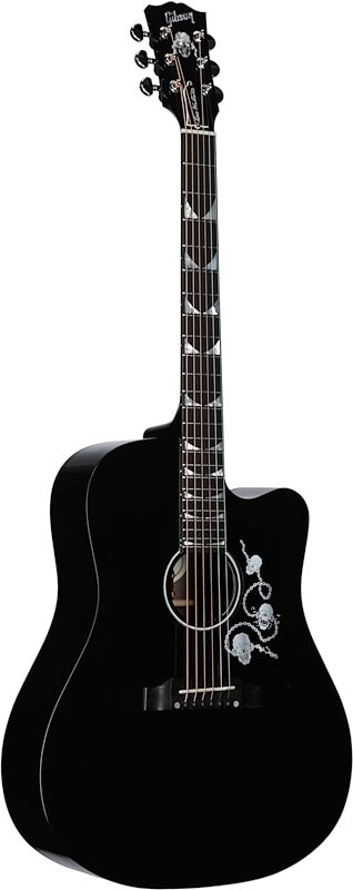 Gibson Dave Mustaine Songwriter Acoustic Electric Guitar (with Case), Ebony, Blemished, Body Left Front