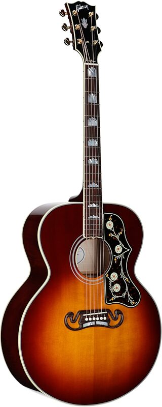 Gibson SJ-200 Standard Maple Jumbo Acoustic-Electric Guitar (with Case), Autumnburst, Body Left Front