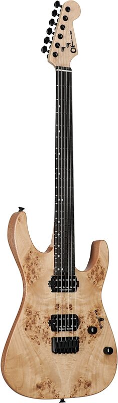 Charvel Pro-Mod DK24 HH HT E Electric Guitar with Ebony Fingerboard, Desert Sand, Body Left Front