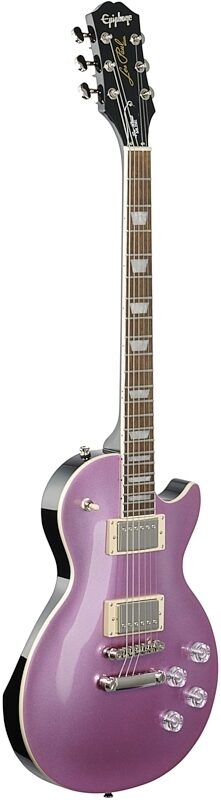 Epiphone Les Paul Muse Electric Guitar, Purple Passion Metallic, Body Left Front