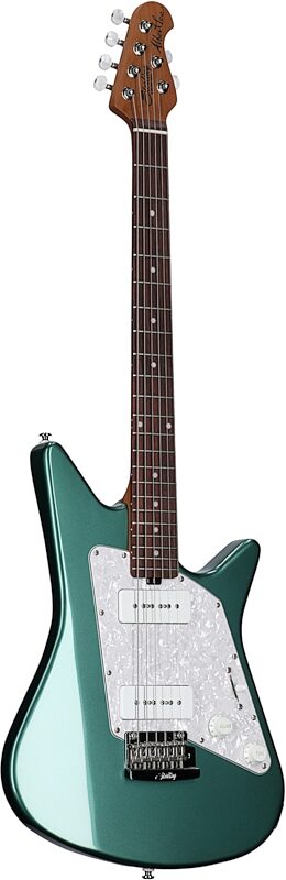 Sterling by Music Man Albert Lee AL40P Electric Guitar, Sherwood Green, Body Left Front