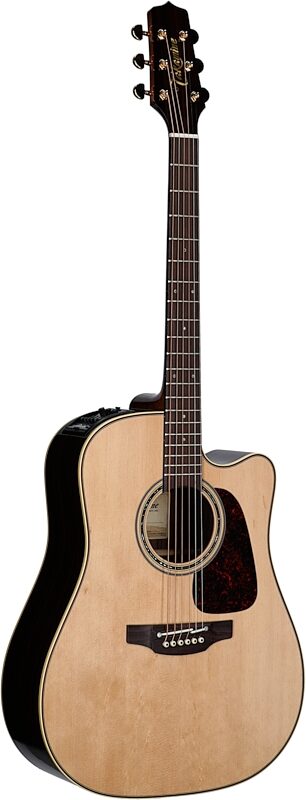 Takamine P5DC Acoustic-Electric Guitar (with Case), Natural Gloss, Body Left Front