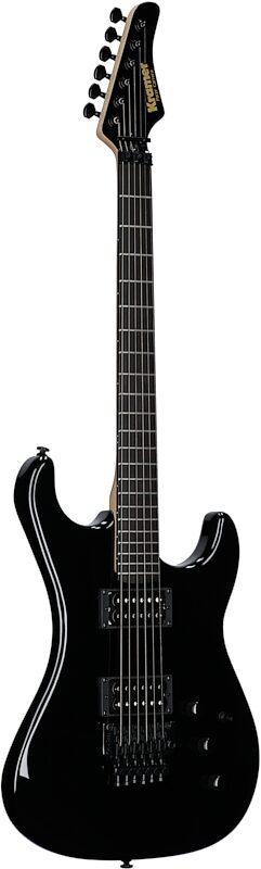 Kramer Pacer Carrera Electric Guitar, (with Gig Bag), Ebony, Body Left Front