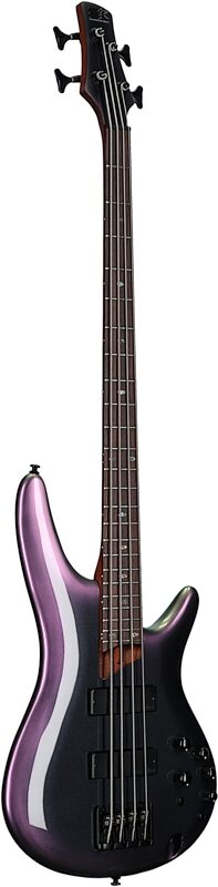 Ibanez SR500E Electric Bass, Black Aurora Burst, Body Left Front