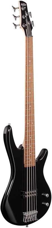 Ibanez GSR105EX 5-String Electric Bass, Black, Body Left Front