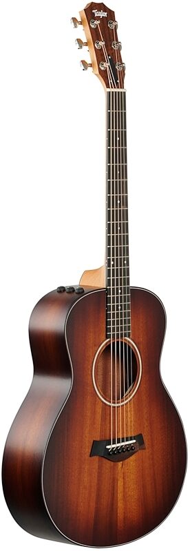 Taylor GS Mini-e Koa Plus Acoustic-Electric Guitar (with Gig Bag), Shaded Edge Burst, Body Left Front
