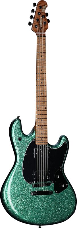 Ernie Ball Music Man StingRay HT Electric Guitar (with Case), Mono Mystique, Body Left Front