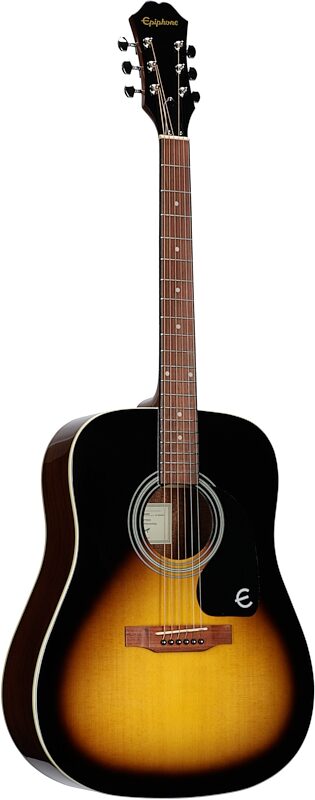 Epiphone Songmaker FT-100 Acoustic Guitar, Vintage Sunburst, Body Left Front