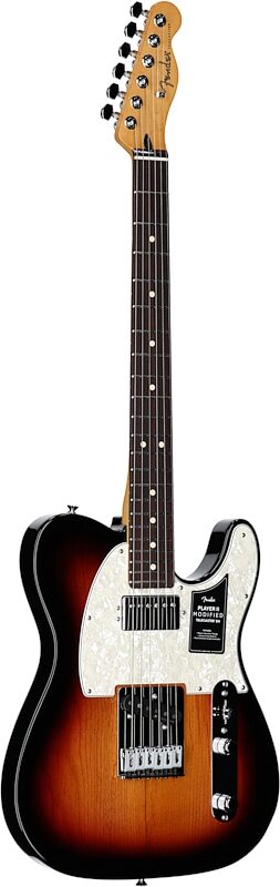 Fender Player II Modified Telecaster SH Electric Guitar, Rosewood Fingerboard (with Gig Bag), 3-Color Sunburst, Body Left Front