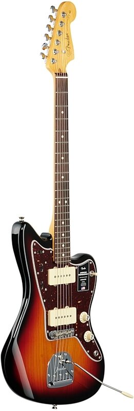 Fender American Pro II Jazzmaster Electric Guitar, Rosewood Fingerboard (with Case), 3-Color Sunburst, Body Left Front