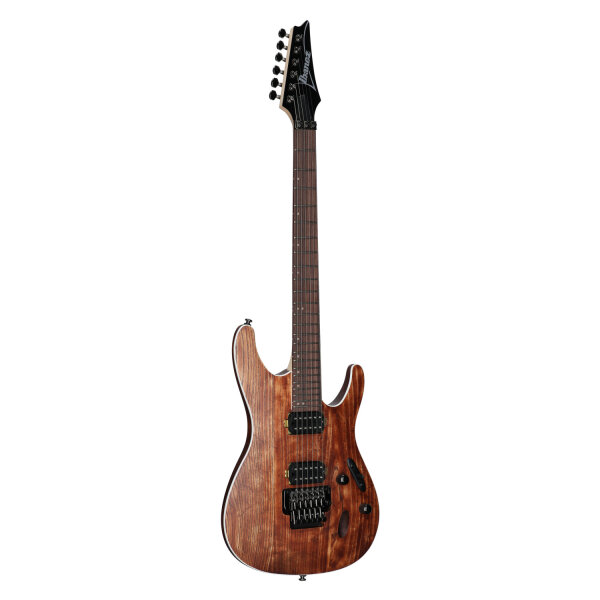 Ibanez S520AH Electric Guitar, Antique Brown Stained, Body Left Front