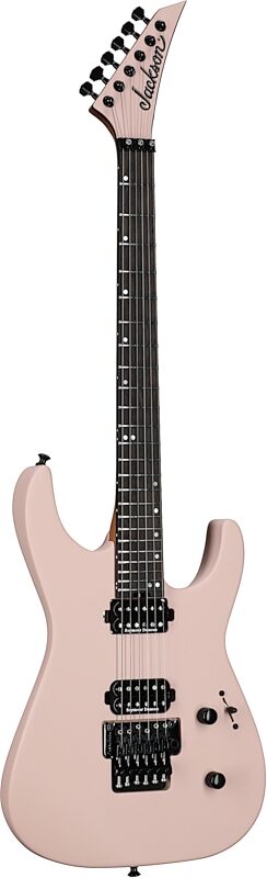 Jackson American Series Virtuoso Electric Guitar (with Case), Satin Shell Pink, Body Left Front