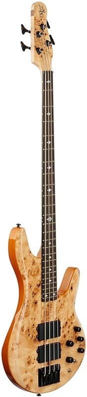 Michael Kelly Pinnacle 4 Electric Bass, Custom Burl, Blemished, Body Left Front