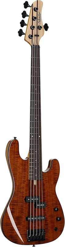 Schecter Michael Anthony MA-5 Electric Bass, 5-String, Gloss Natural, Body Left Front