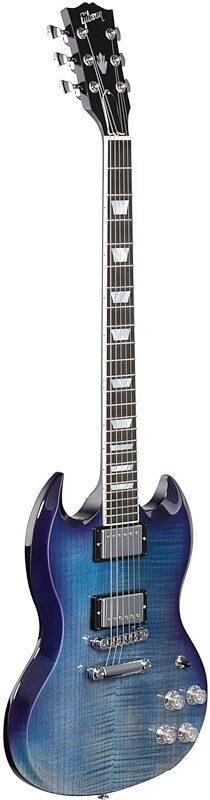 Gibson SG Modern Electric Guitar (with Case), Blueberry Fade, Body Left Front