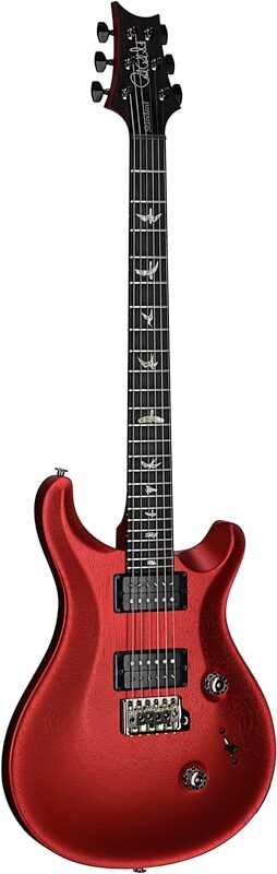 PRS Paul Reed Smith Satin Standard 24 Electric Guitar (with Case), Red Apple Metallic, Body Left Front
