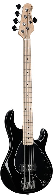 Sterling by Music Man StingRay 5 Electric Bass, 5-String, Black, Blemished, Body Left Front