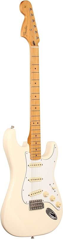 Fender Jimi Hendrix Stratocaster Electric Guitar, Olympic White, Body Left Front