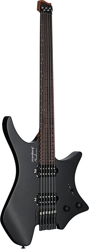 Strandberg Boden Essential 6 Electric Guitar (with Gig Bag), Black Granite, Body Left Front