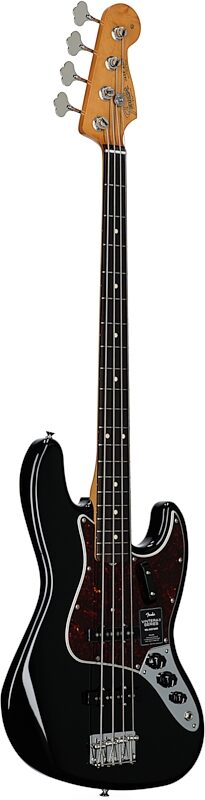 Fender Vintera II '60s Jazz Electric Bass, Rosewood Fingerboard (with Gig Bag), Black, Body Left Front