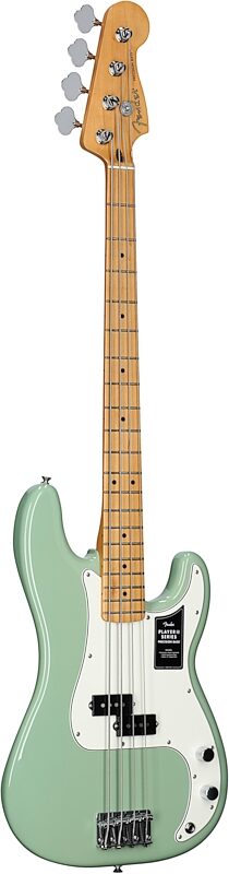 Fender Player II Precision Electric Bass, with Maple Fingerboard, Birch Green, Body Left Front