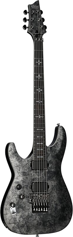 Schecter Ernie C C-1 Left Handed Electric Guitar, Black Reign, Body Left Front