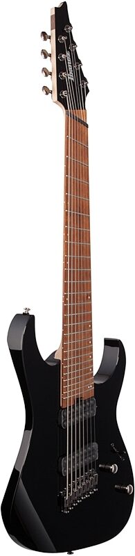 Ibanez RGMS8 Multi-Scale Electric Guitar, 8-String, Black, Body Left Front