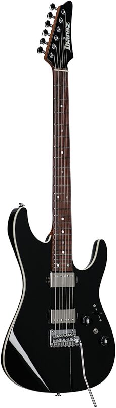 Ibanez Premium AZ42P1 Electric Guitar (with Gig Bag), Black, Body Left Front