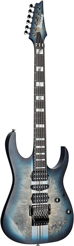 Ibanez RGT1270PB Premium Electric Guitar (with Gig Bag), Cosmic Blue Burst, Body Left Front