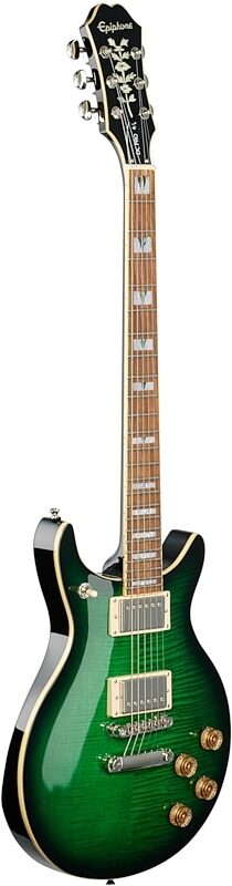 Epiphone DC PRO Double Cutaway Electric Guitar, Wild Ivy, Body Left Front