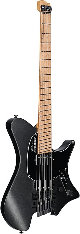 Strandberg Salen Classic NX 6 Tremolo Electric Guitar (with Gig Bag), Black, Body Left Front