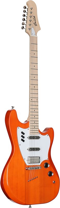 Guild Surfliner Electric Guitar, Sunset Orange, Body Left Front