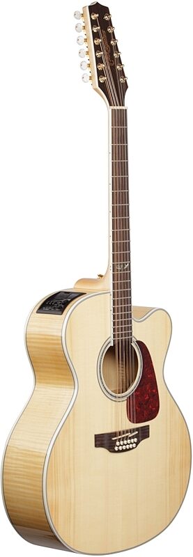 Takamine GJ72CE Jumbo Cutaway Acoustic-Electric Guitar, 12-String, Natural, Body Left Front
