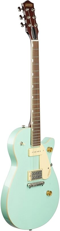Gretsch G2215-P90 Streamliner Jr. Jet Club Electric Guitar, Mint Metallic, USED, Warehouse Resealed, Body Left Front