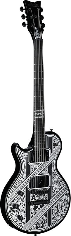 Schecter Solo II Przym Palladium Electric Guitar, Left-Handed, Gloss Black, Body Left Front