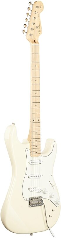 Fender EOB Ed O'Brien Sustainer Stratocaster Electric Guitar (with Gig Bag), Olympic White, Body Left Front