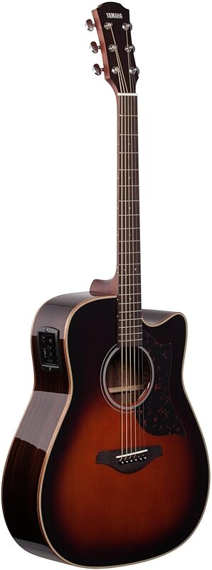 Yamaha A1R Acoustic-Electric Guitar, Tobacco Brown Sunburst, Body Left Front