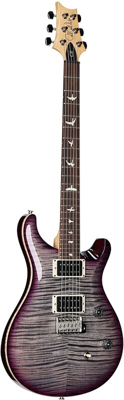PRS Paul Reed Smith CE24 Electric Guitar (with Gig Bag), Faded Gray Black Purple Burst, Body Left Front