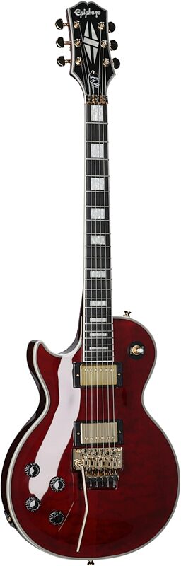 Epiphone Alex Lifeson Les Paul Custom Axcess Electric Guitar (Left Handed, with Case), New, Body Left Front