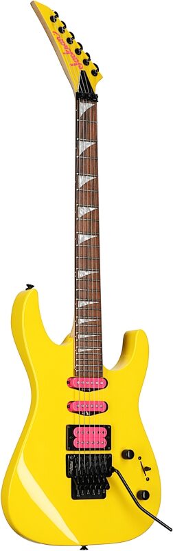 Jackson X Series Dinky DK3XR HSS Electric Guitar, Caution Yellow, Body Left Front