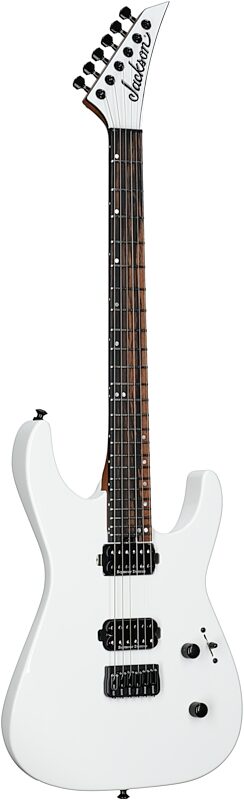 Jackson American Series Virtuoso HT Electric Guitar, (with Case), Snow White, Body Left Front