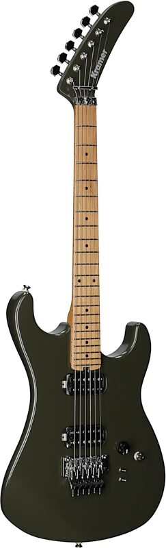Kramer 84 HH FR Electric Guitar, Maple Fingerboard (with Gig Bag), Atlas Green, Body Left Front