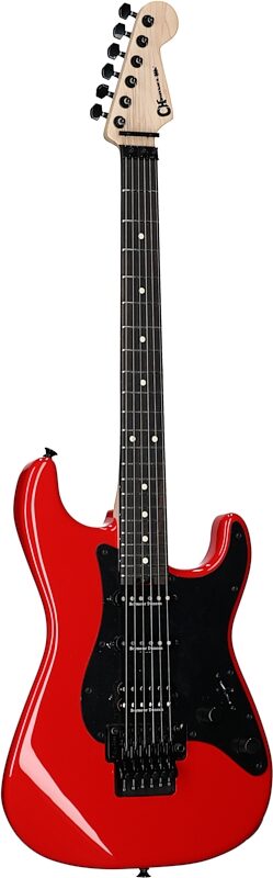 Charvel Pro-Mod So-Cal Style 1 HSS FR Electric Guitar, Ferrari Red, Body Left Front