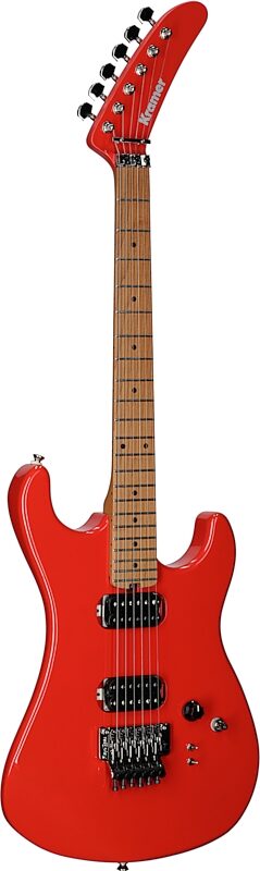 Kramer 84 HH FR Electric Guitar, Maple Fingerboard (with Gig Bag), Radiant Red, Body Left Front