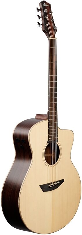 Ibanez PA300E Acoustic-Electric Guitar (with Gig Bag), Natural Satin, Body Left Front